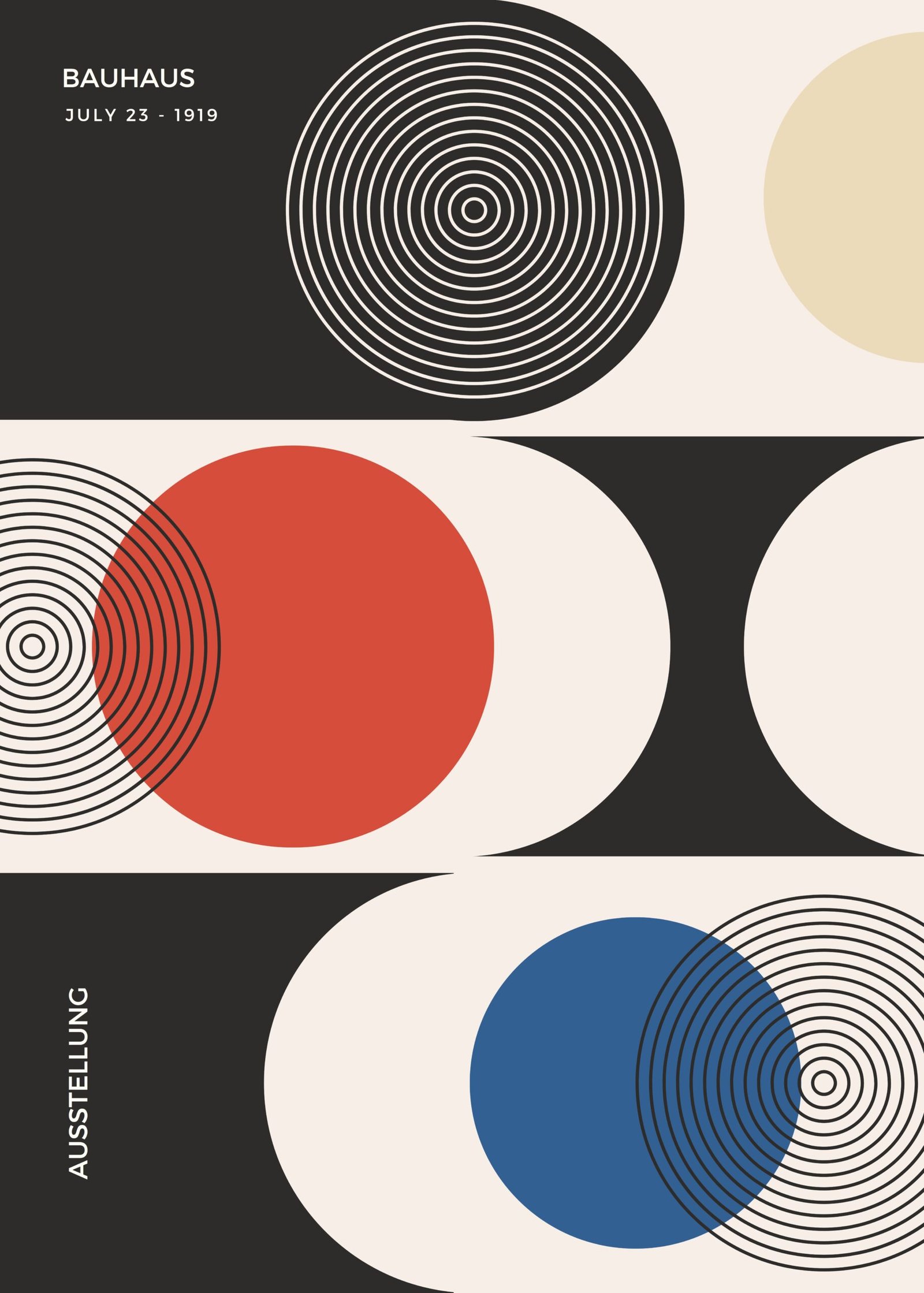 Bauhaus Concentric Geo