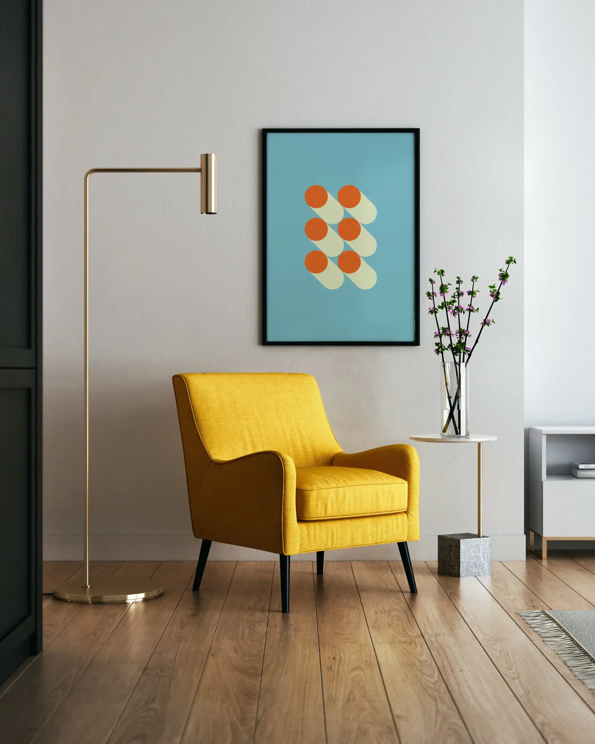 Bauhaus Orange Cylinders - Image 3