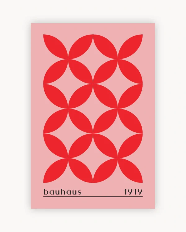 Bauhaus Red Pattern