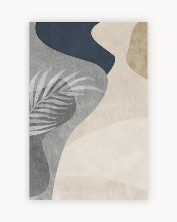 Blue White Palm