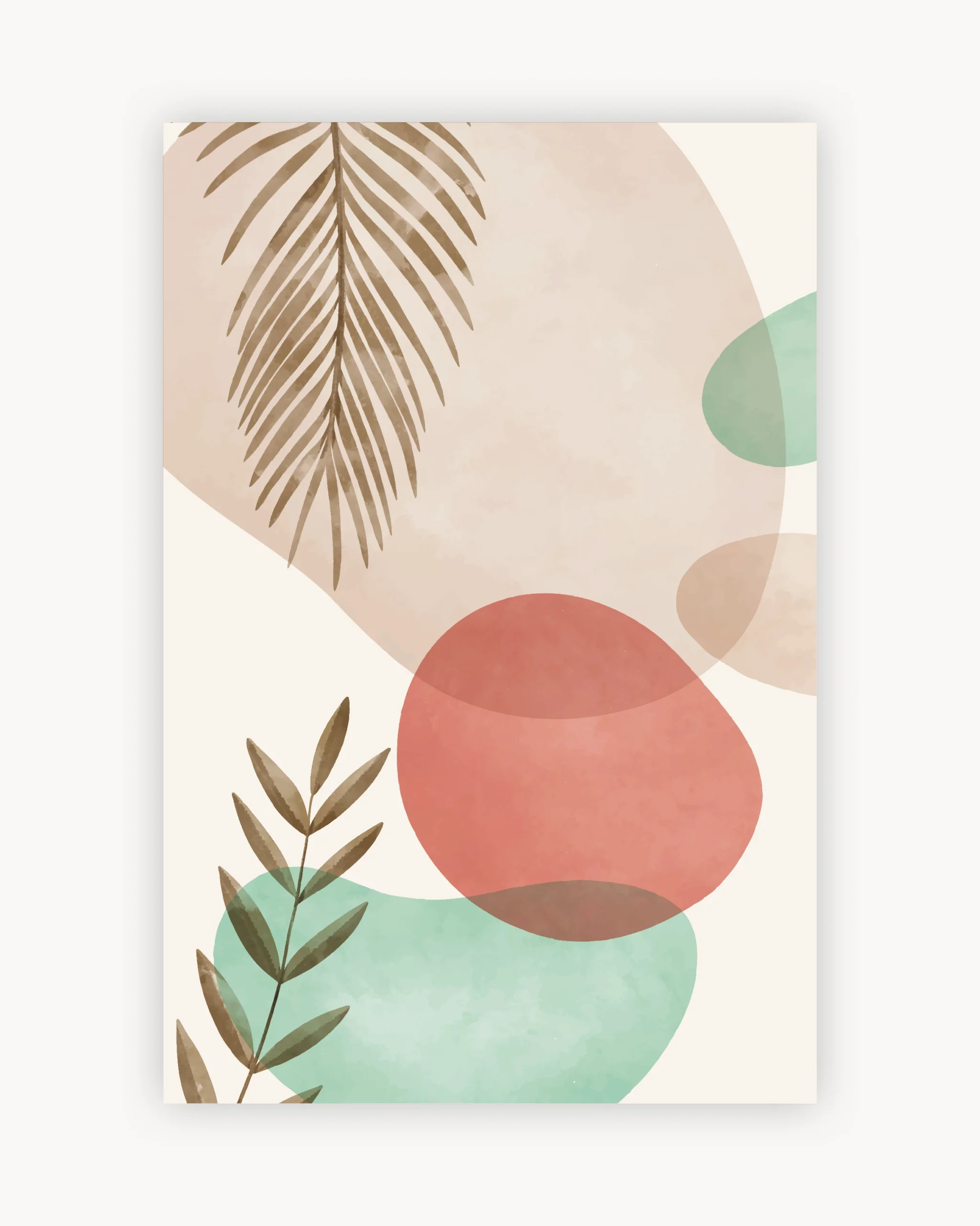Coral Pastel Frond