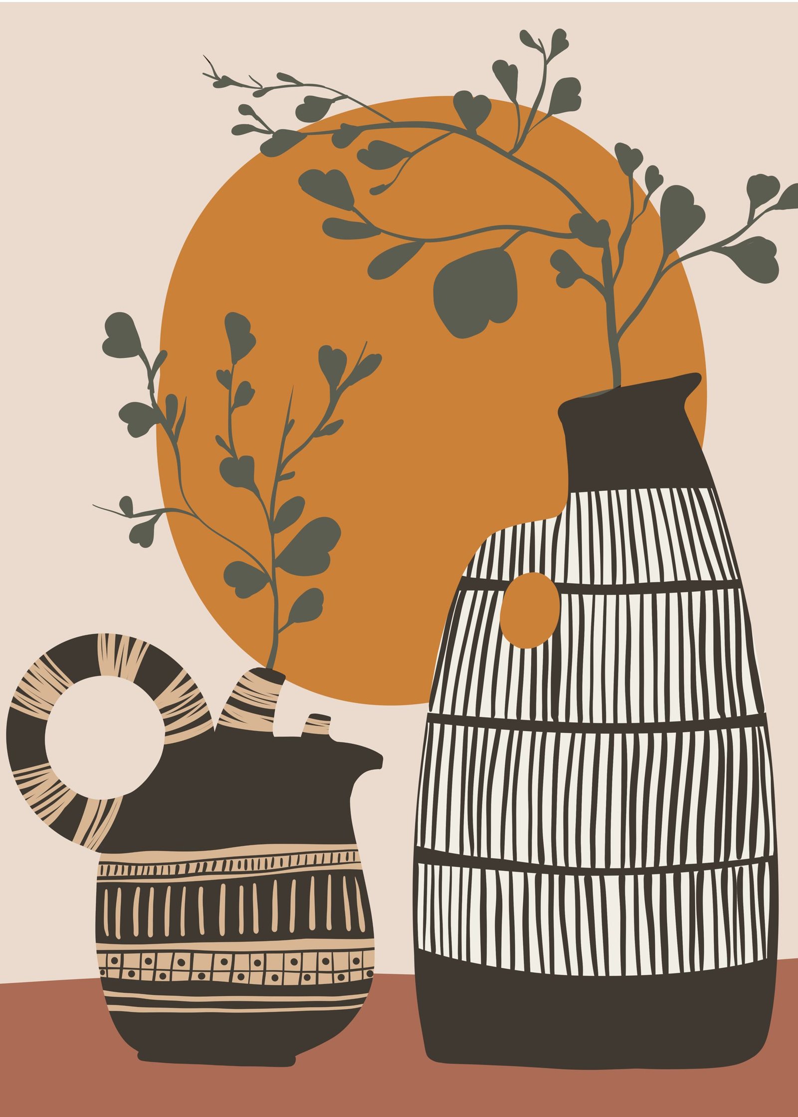 Earthen Sunlit Silhouette