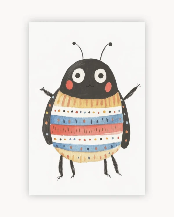 Happy Striped Ladybag