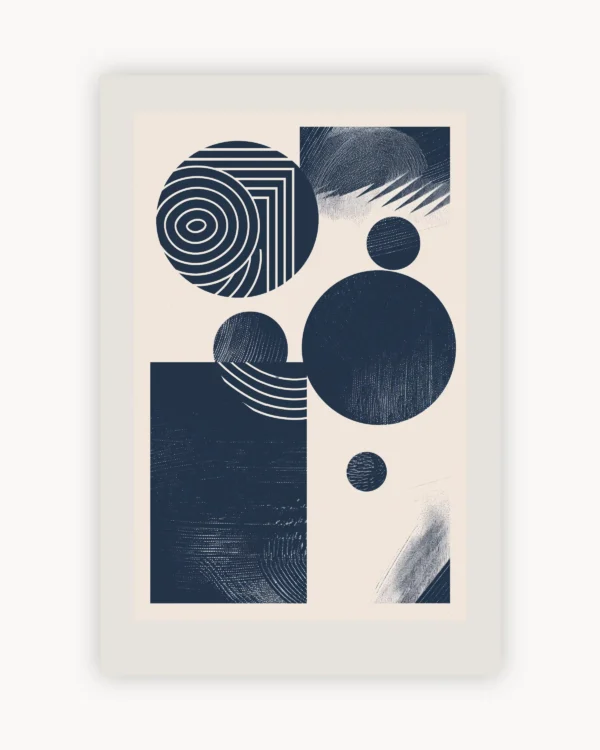 Navy Concentric Geo