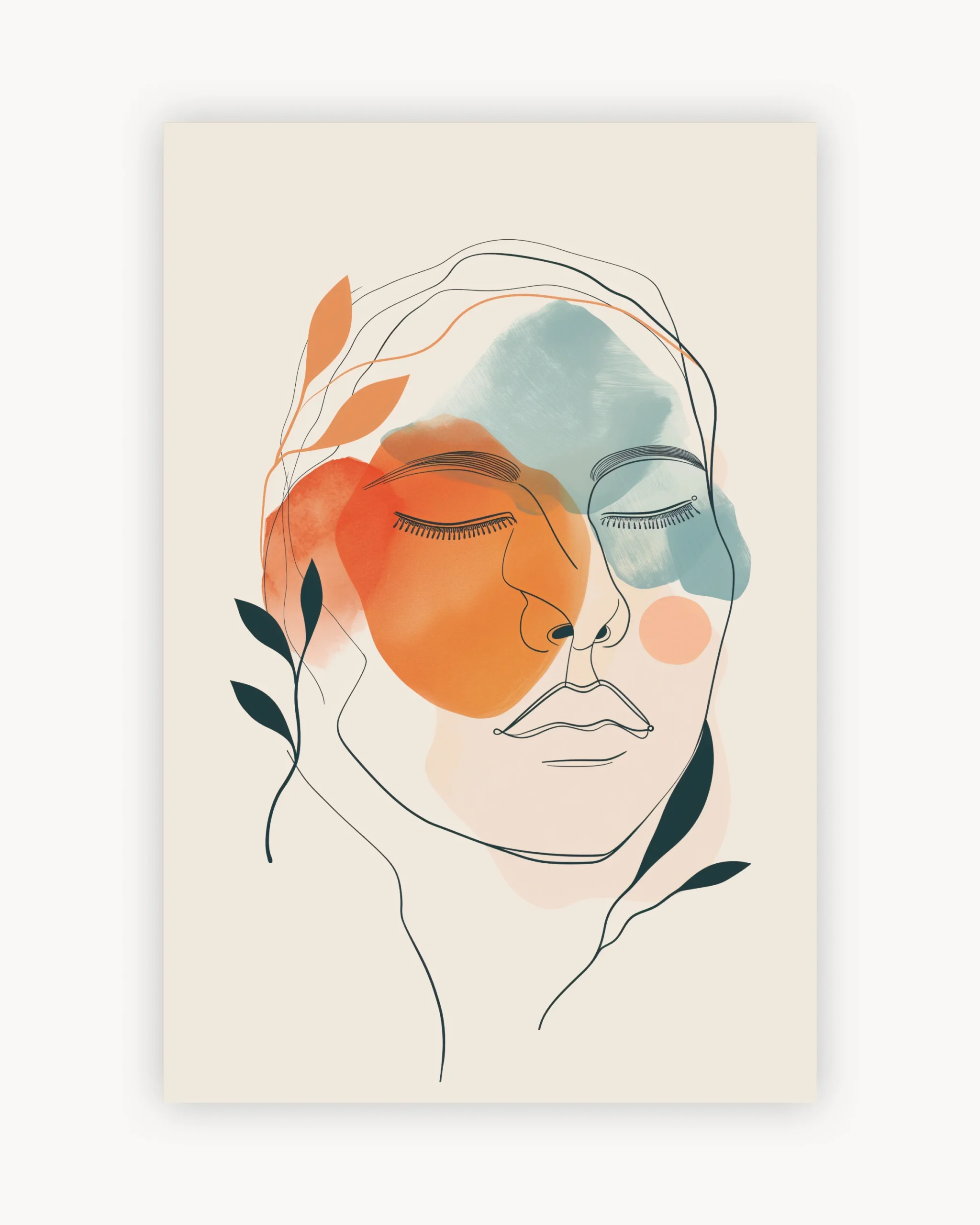 Abstract Line Portrait