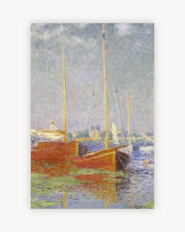 Claude Monet's Red Boats at Argenteuil