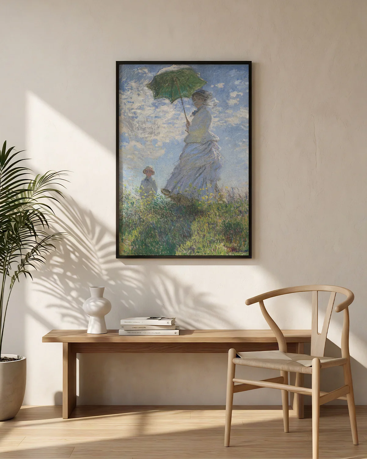 Claude Monet's Woman with a Parasol - Image 2