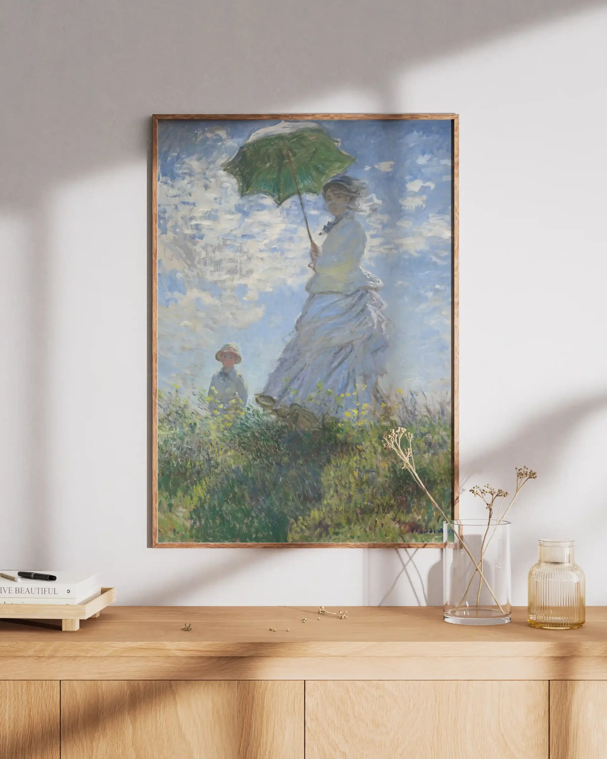 Claude Monet's Woman with a Parasol - Image 3