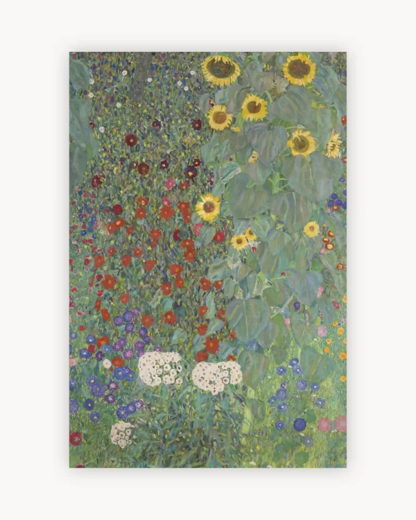 Gustav Klimt's Farm Garden with Sunflowers