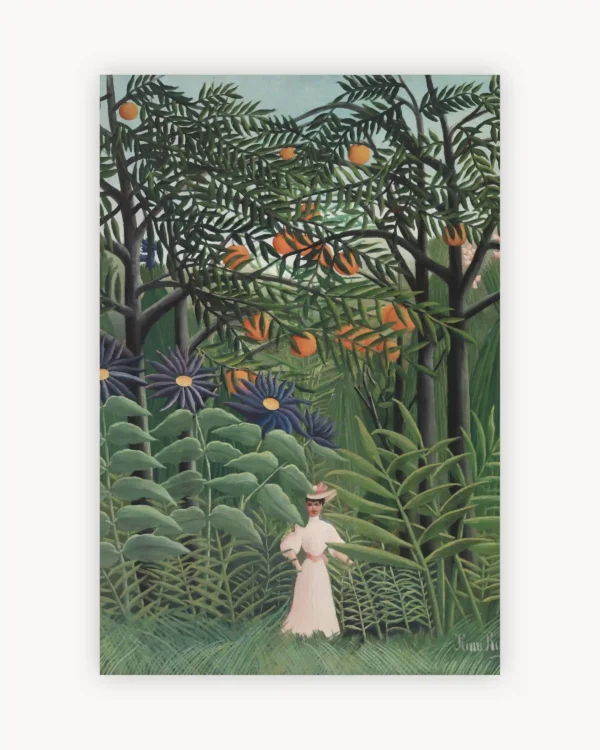 Henri Rousseau's Woman Walking in an Exotic Forest