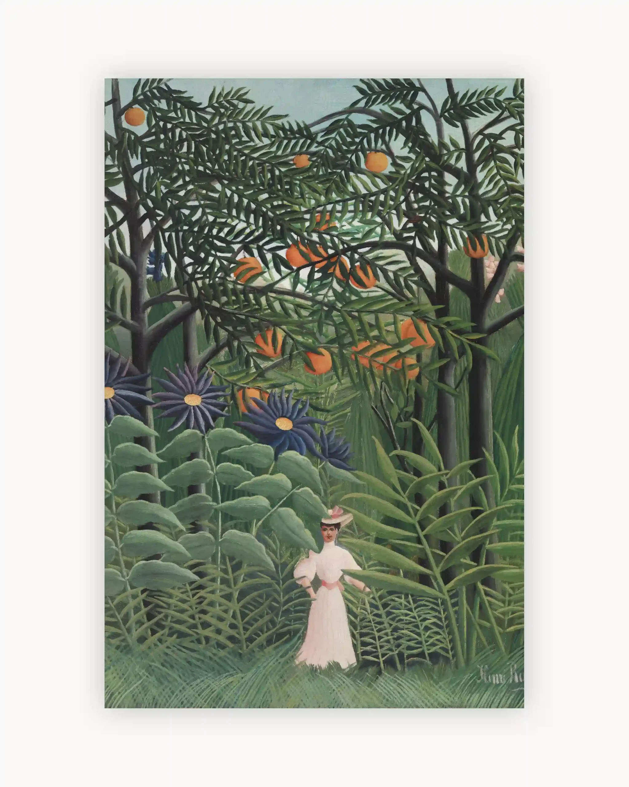 Henri Rousseau's Woman Walking in an Exotic Forest