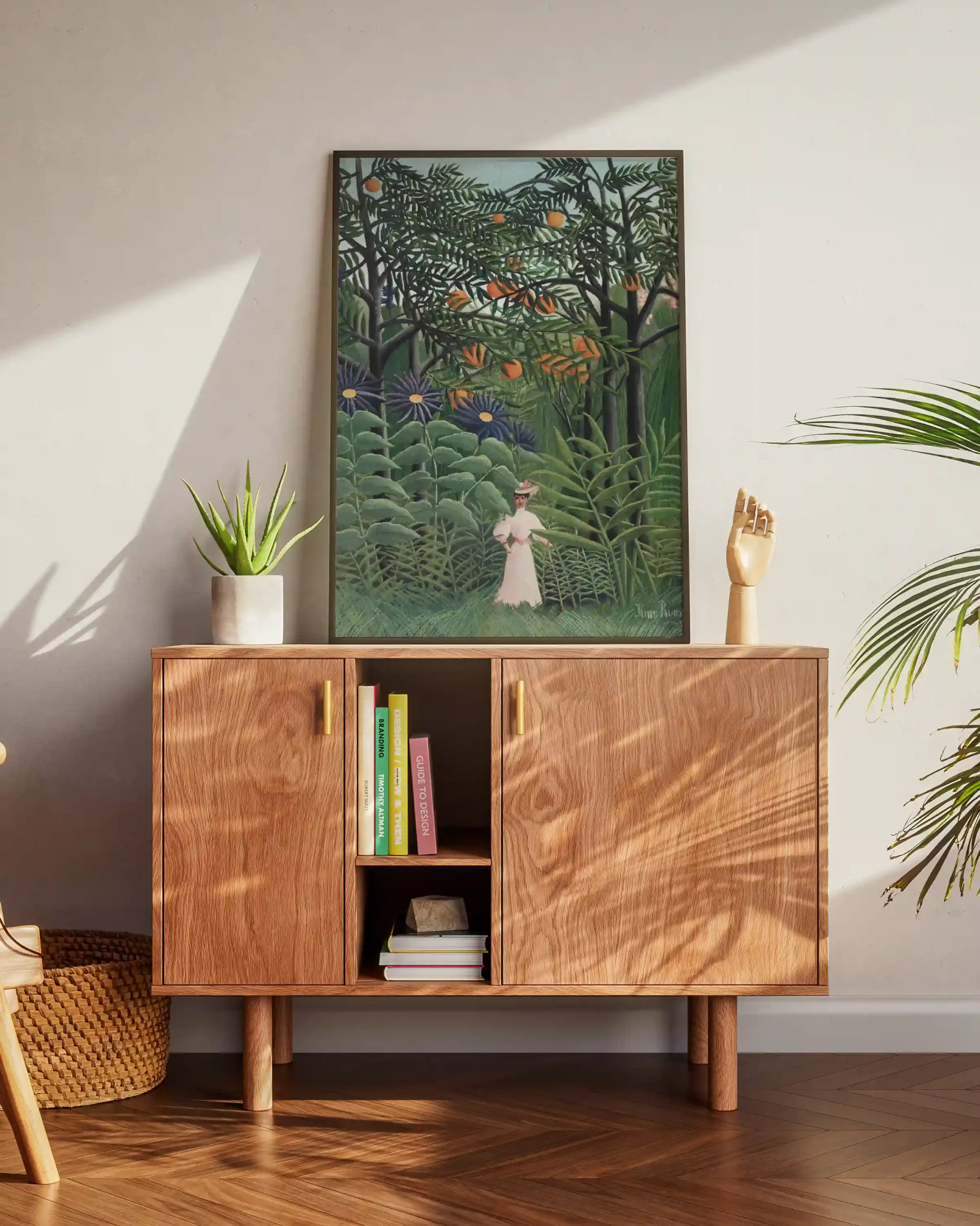 Henri Rousseau's Woman Walking in an Exotic Forest - Image 2