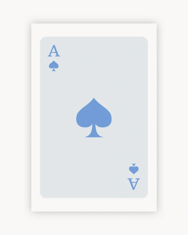 Lucky Cyan Spade