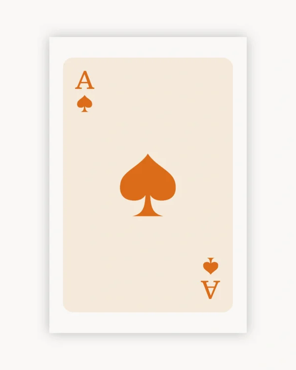 Lucky Orange Spade