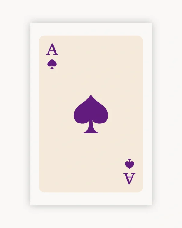 Lucky Purple Spade