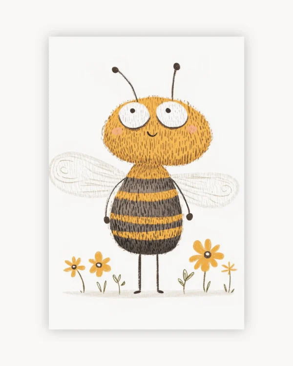 Sweet Bee in the Garden