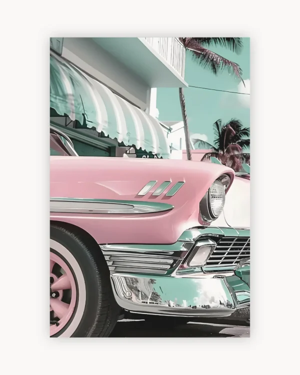 Pink Classic Car