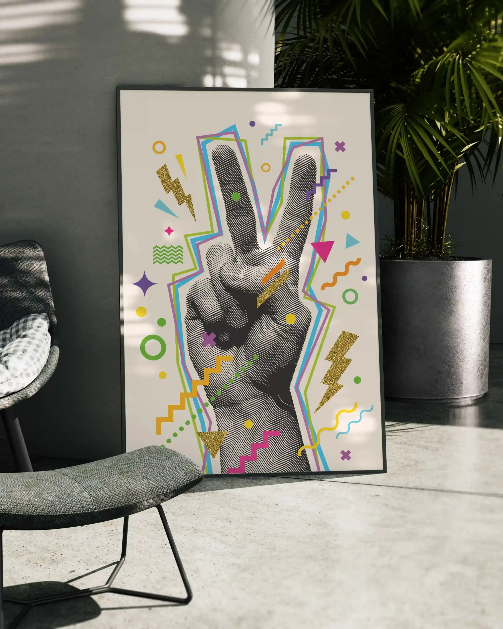 Retro Peace Sign - Image 2
