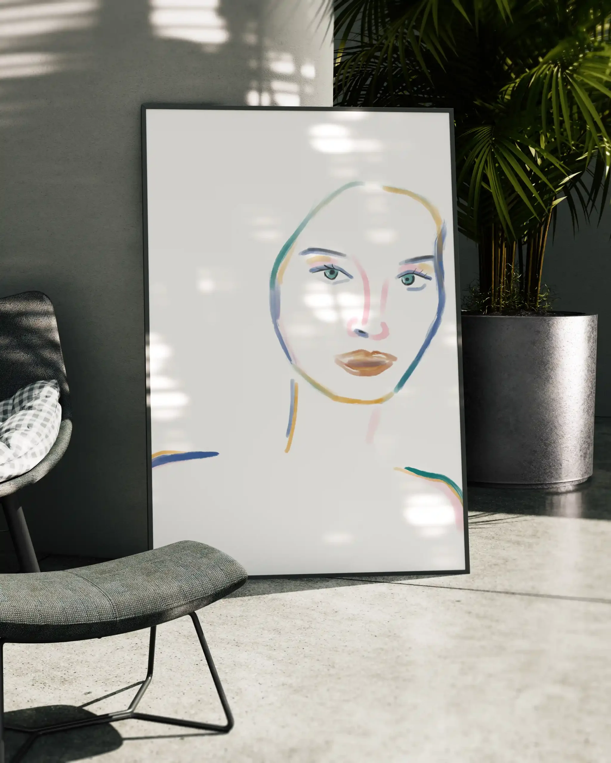 Simple Line Face - Image 2