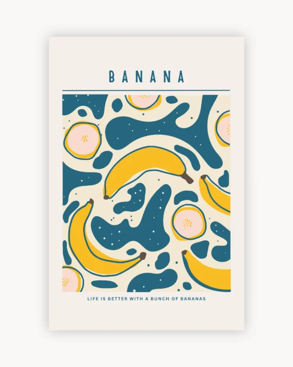 Vibrant Banana Waves