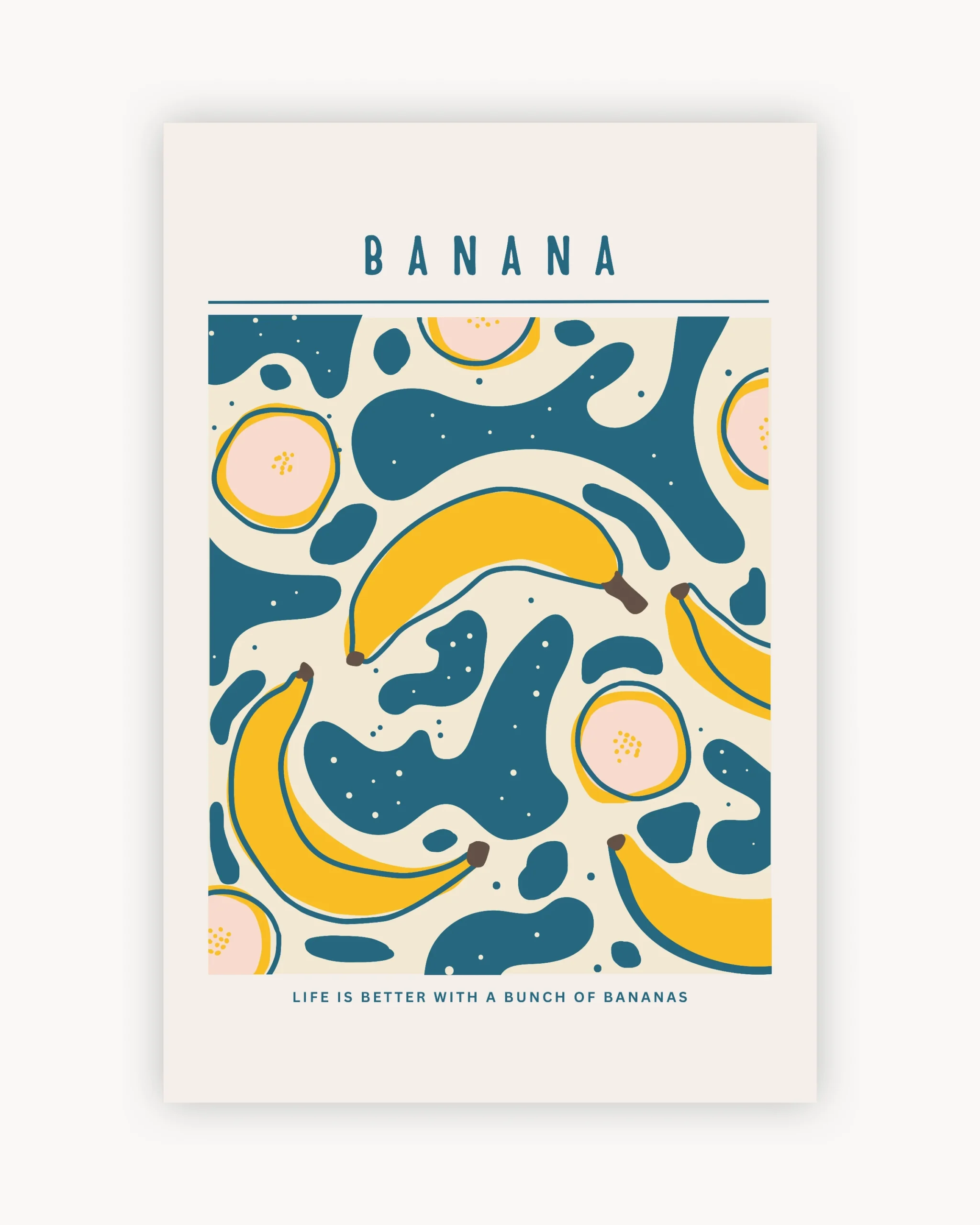 Vibrant Banana Waves