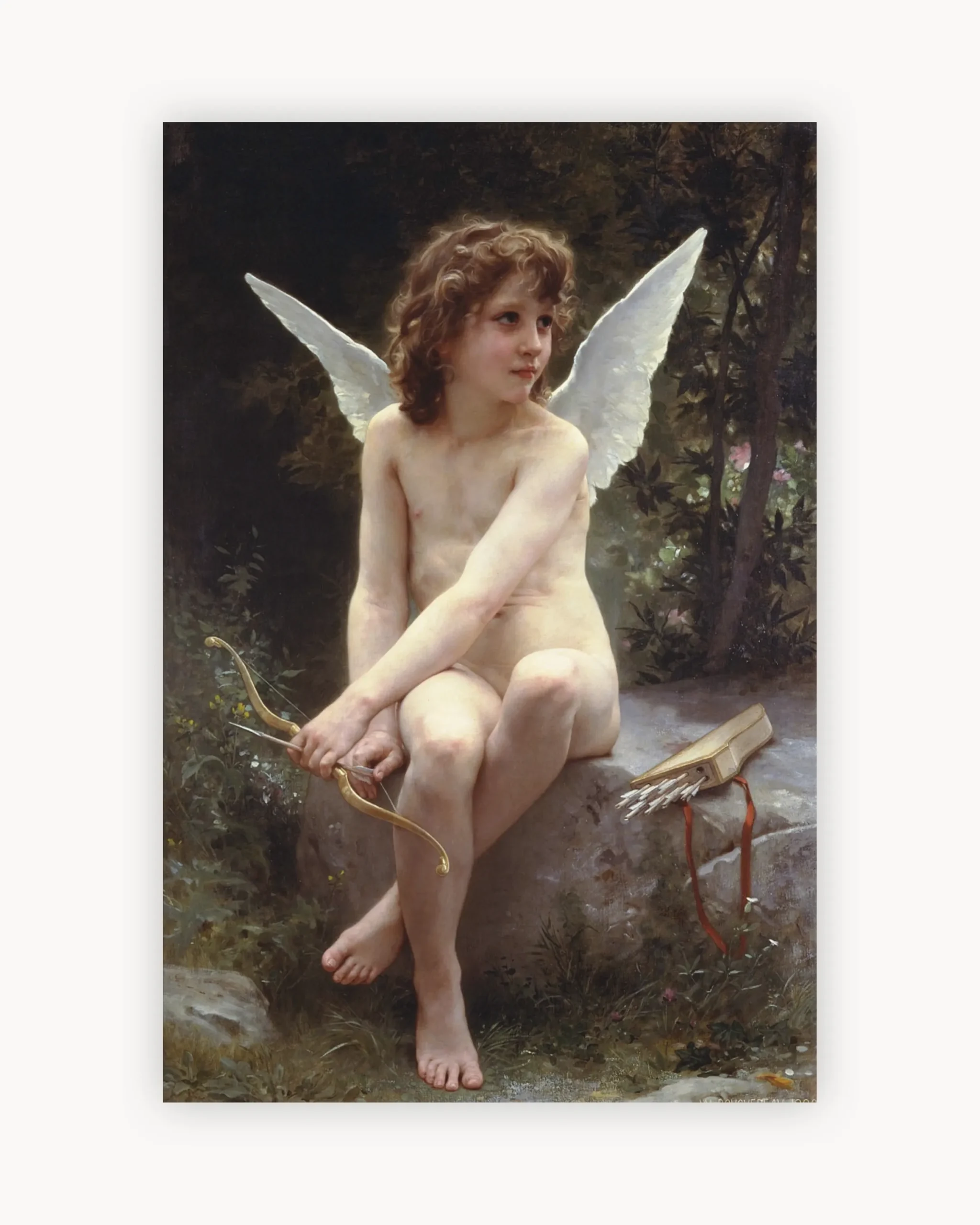 William-Adolphe Bouguereau's Cupid on the lookout