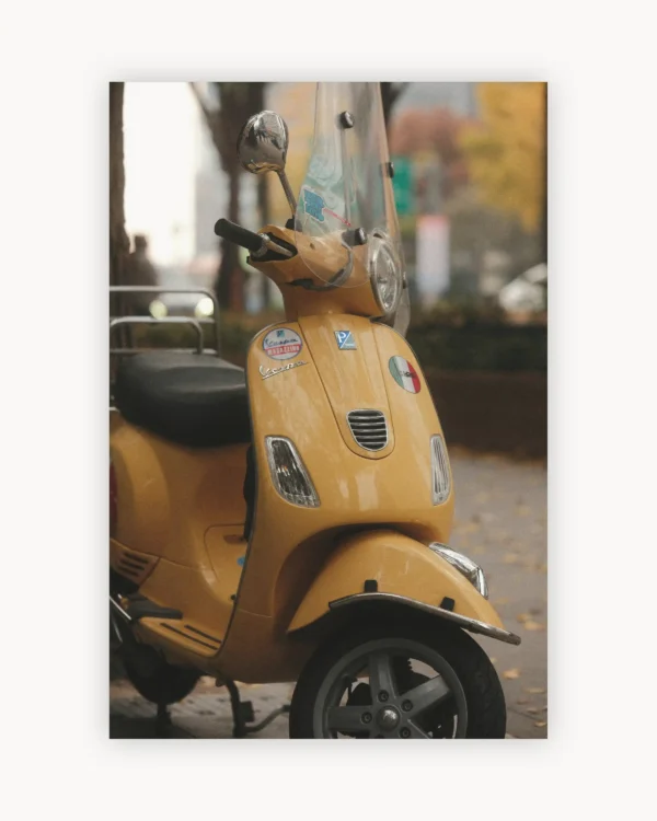 Yellow Vespa
