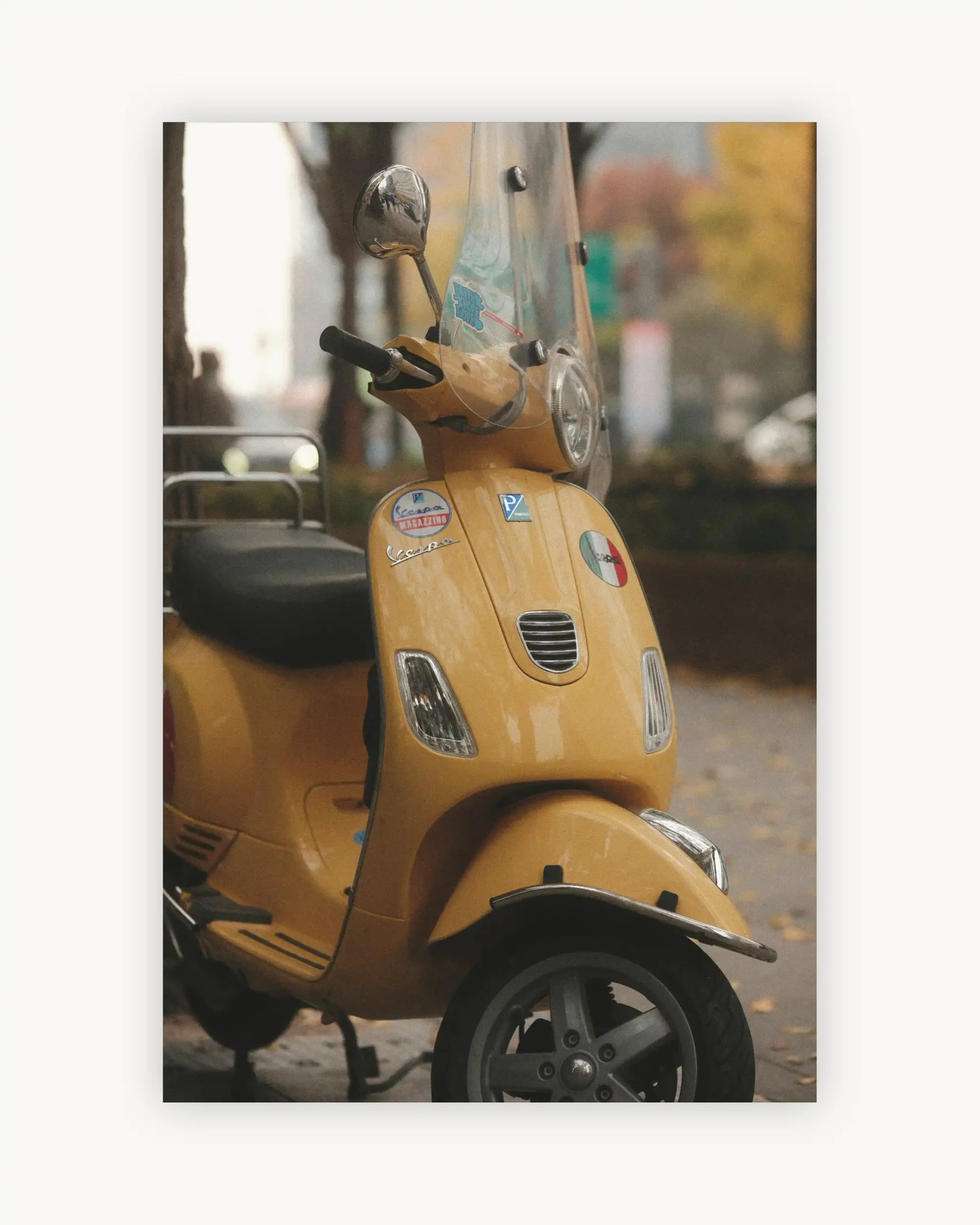 Yellow Vespa